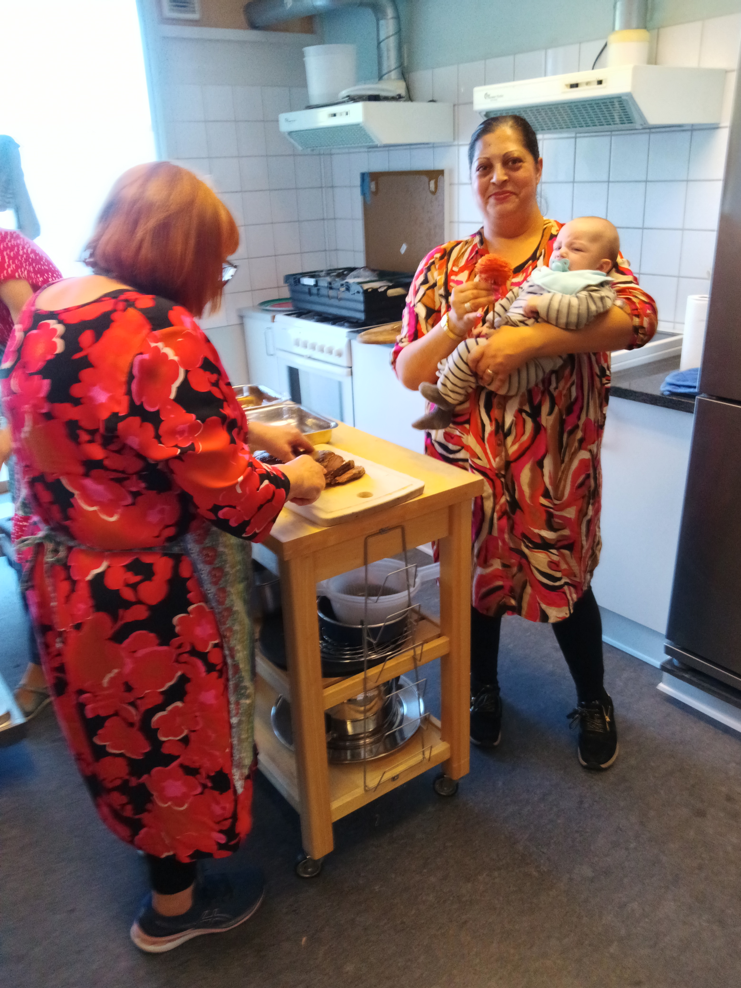 Klargøring i køkkenet